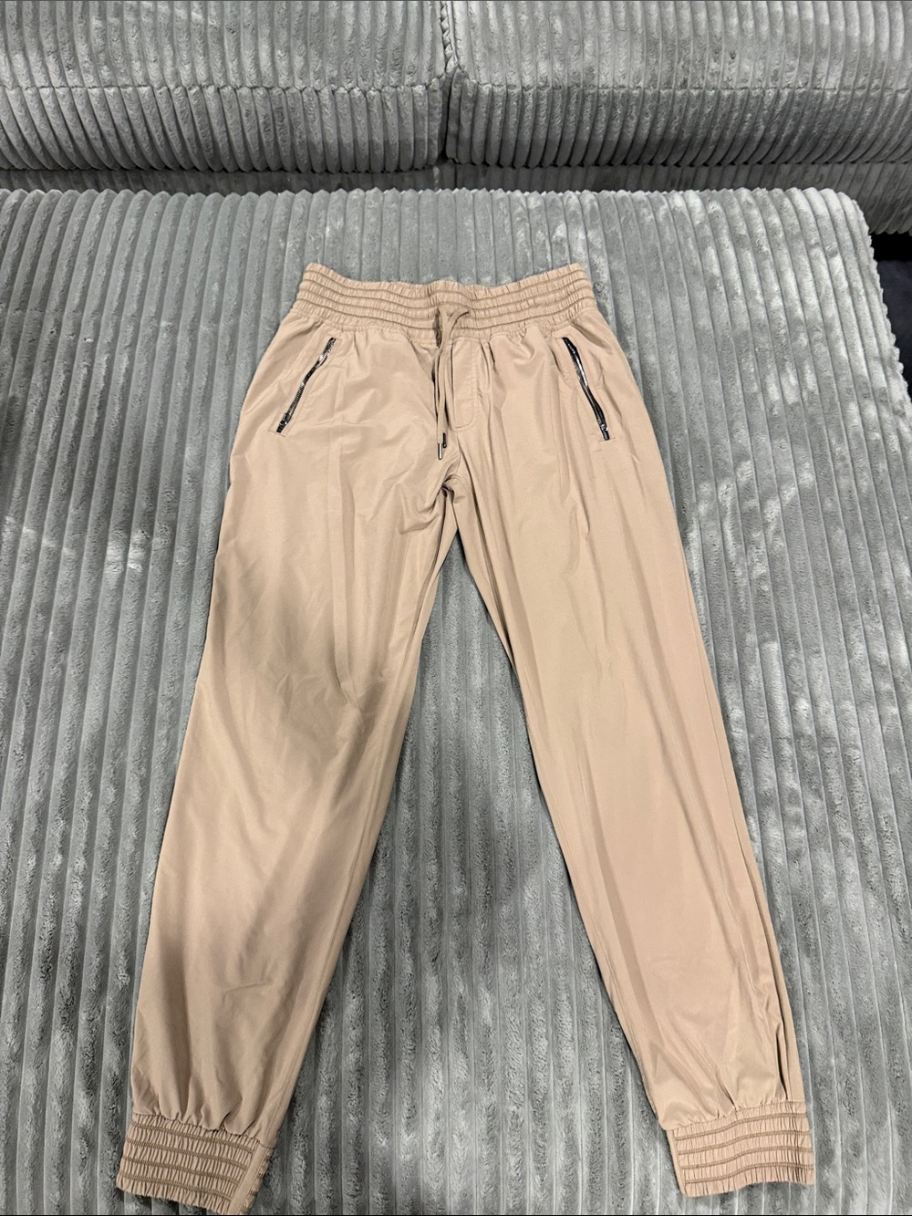 Women’s Athleta Casual Drawstring Jogger Pants - Tan/Beige